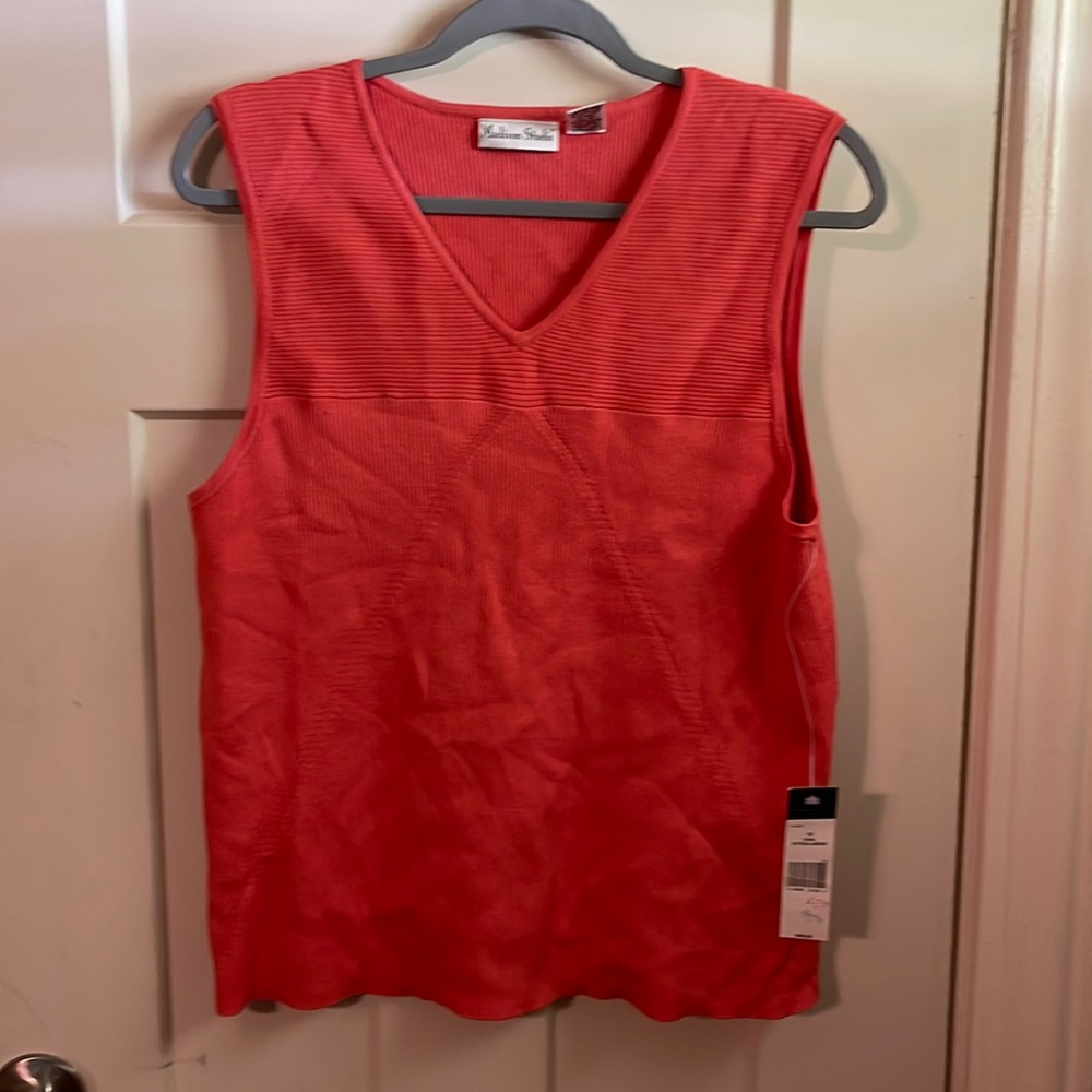 Madison studio sleeveless sweater